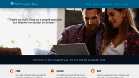 What Techguy.com website looked like in 2021 (4 years ago)