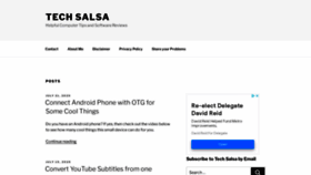 What Techsalsa.com website looked like in 2021 (2 years ago)