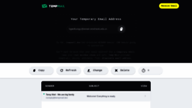 What Tempmail.dev website looked like in 2021 (2 years ago)