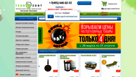 What Tehnozont.ru website looked like in 2021 (2 years ago)