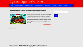 What Tgamingmaster.com website looked like in 2021 (2 years ago)