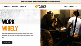 What Thriveworkwear.com website looked like in 2021 (2 years ago)
