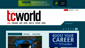 What Tcworld.info website looked like in 2021 (2 years ago)