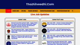 What Thozhilveedhi.com website looked like in 2021 (2 years ago)
