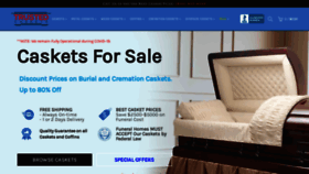 What Trustedcaskets.com website looked like in 2021 (2 years ago)