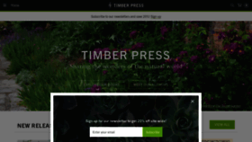 What Timberpress.com website looked like in 2021 (2 years ago)