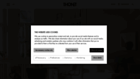 What Thonet.de website looked like in 2021 (2 years ago)