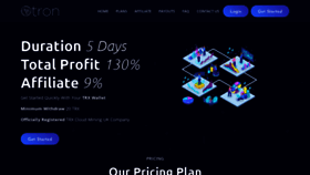 What Tronmining.cc website looked like in 2021 (2 years ago)