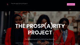 What Theprosparityproject.org website looked like in 2021 (2 years ago)