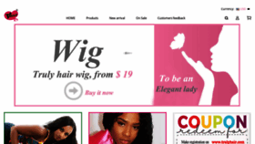 What Trulyhair.com website looked like in 2021 (2 years ago)