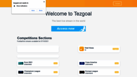 What Tezgoal.com website looked like in 2021 (2 years ago)