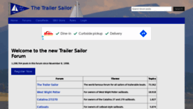 What Trailersailor.com website looked like in 2021 (2 years ago)