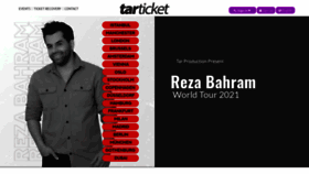 What Tarticket.com website looked like in 2021 (2 years ago)