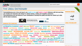 What Theurdudictionary.com website looked like in 2021 (2 years ago)