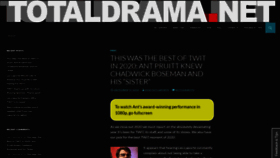 What Totaldrama.net website looked like in 2021 (2 years ago)
