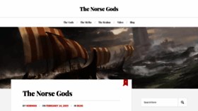 What Thenorsegods.com website looked like in 2021 (2 years ago)