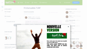 What Turf.fr website looked like in 2021 (2 years ago)