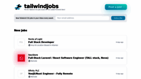 What Tailwindjobs.com website looked like in 2021 (2 years ago)