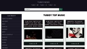 What Tubidy.news website looked like in 2021 (2 years ago)