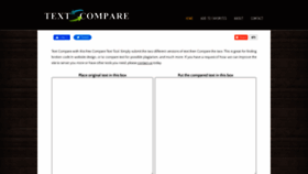 What Textcompare.com website looked like in 2021 (2 years ago)