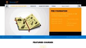 What Thinkiit.in website looked like in 2021 (3 years ago)