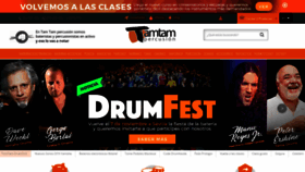 What Tamtampercusion.com website looked like in 2021 (2 years ago)