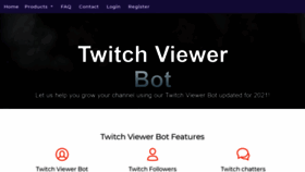 What Twitchviewerbots.com website looked like in 2021 (2 years ago)