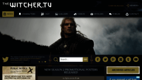 What Thewitcher.tv website looked like in 2021 (2 years ago)