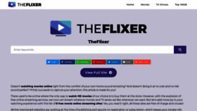 What Theflixer.tv website looked like in 2021 (2 years ago)