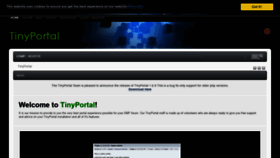 What Tinyportal.net website looked like in 2021 (2 years ago)