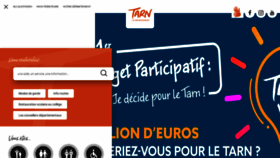 What Tarn.fr website looked like in 2021 (4 years ago)