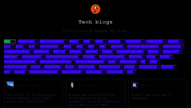 What Tech-blogs.dev website looked like in 2021 (4 years ago)