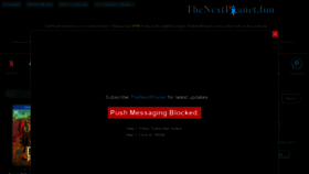 What Thenextplanet.fun website looked like in 2021 (2 years ago)