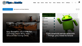 What Tipsformobile.com website looked like in 2021 (4 years ago)