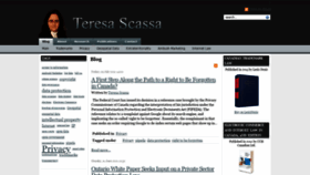 What Teresascassa.ca website looked like in 2021 (2 years ago)