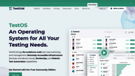 What Testgrid.io website looked like in 2021 (3 years ago)