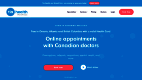 What Tiahealth.com website looked like in 2021 (2 years ago)