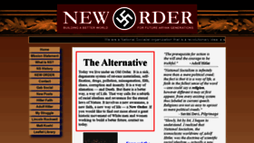 What Theneworder.org website looked like in 2021 (2 years ago)