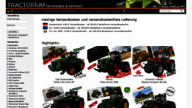 What Tractorium.com website looked like in 2021 (2 years ago)