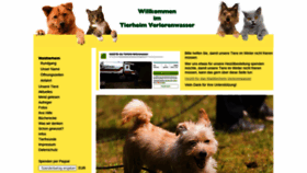 What Tierheim-verlorenwasser.de website looked like in 2021 (4 years ago)