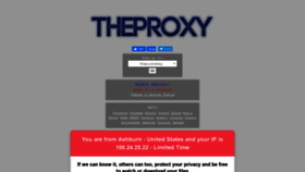 What Theproxy.li website looked like in 2021 (2 years ago)