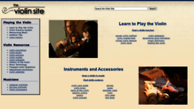 What Theviolinsite.com website looked like in 2021 (2 years ago)