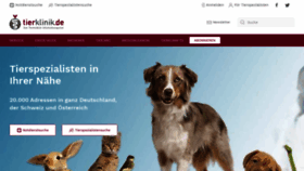 What Tierklinik.de website looked like in 2021 (2 years ago)