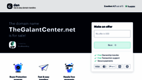 What Thegalantcenter.net website looked like in 2021 (2 years ago)