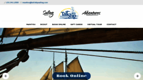 What Tallshipsailing.com website looked like in 2021 (2 years ago)