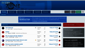 What Theadminzone.com website looked like in 2021 (2 years ago)