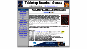 What Tabletopbaseball.org website looked like in 2021 (2 years ago)