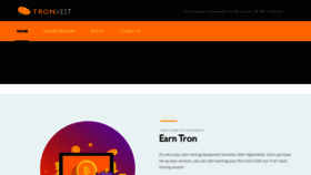 What Tronvest.cc website looked like in 2021 (3 years ago)