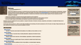 What Trauma-pages.com website looked like in 2021 (3 years ago)