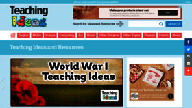 What Teachingideas.co.uk website looked like in 2021 (2 years ago)